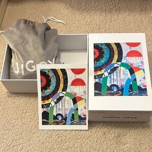 Jiggy Colorful Abstract Art Puzzle with Storage Bag